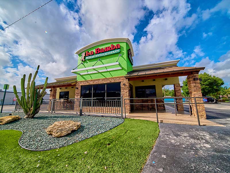Front of the restaurant